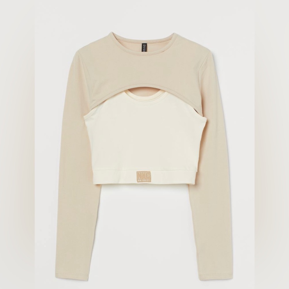 H&M crop sleeves
